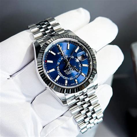 men rolex sky dweller blue|Rolex Sky-Dweller price used.